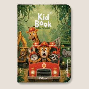 Tablet Graficzny z kartami pracy do rysowania - KidBook - Little Vehicles
